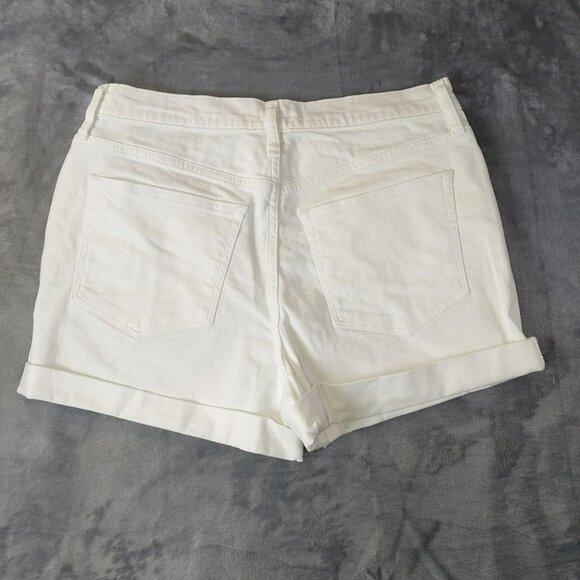 J Crew Womens White Denim Cuffed Jean Shorts Size 29 Summer Casual‎ Classic Boho - Picture 5 of 10